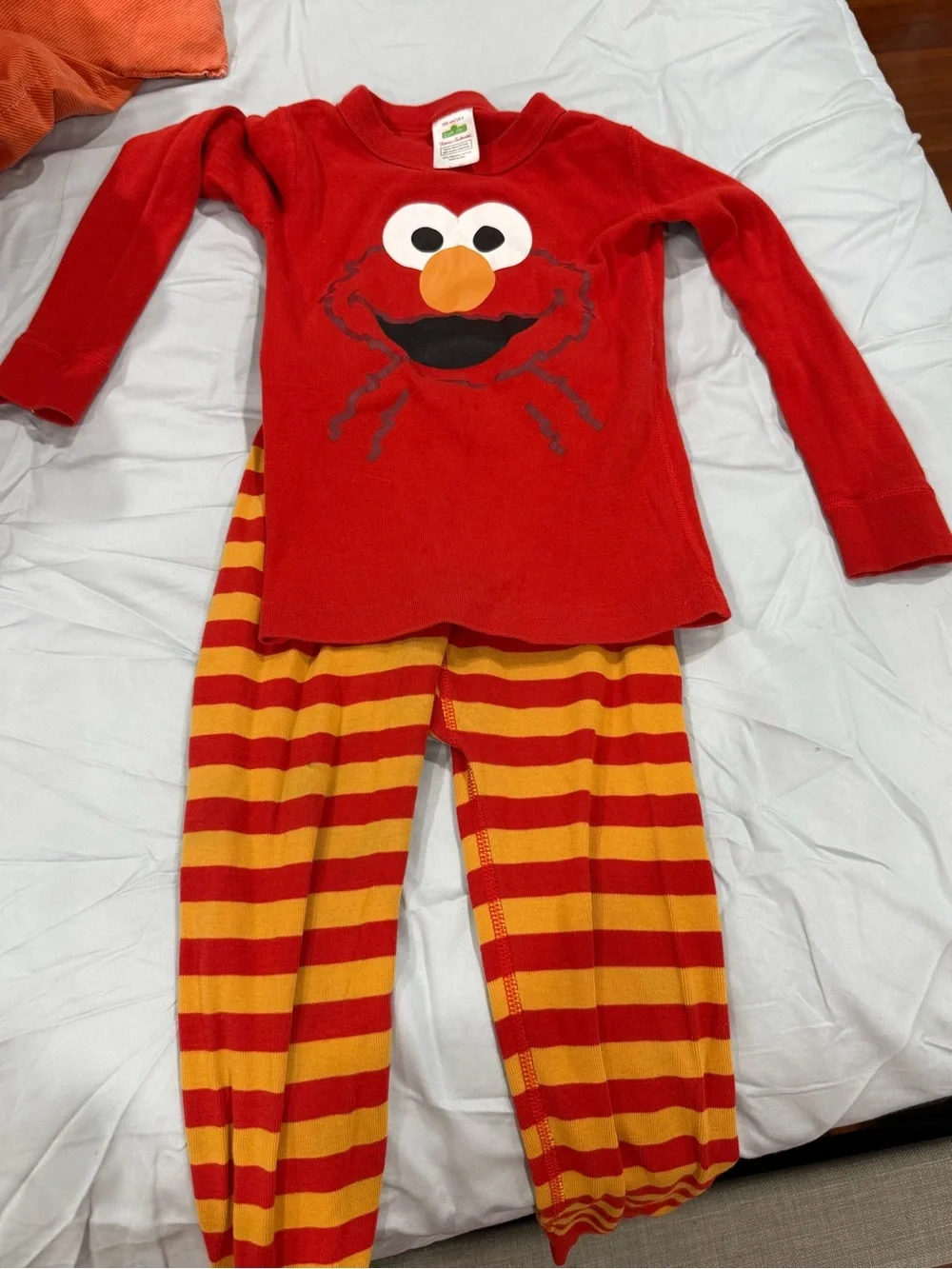 Hanna Andersson Red Tee with Green Sesame Street Label